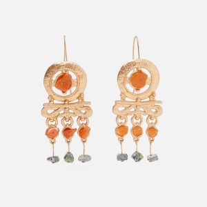 Long Earrings with Stones